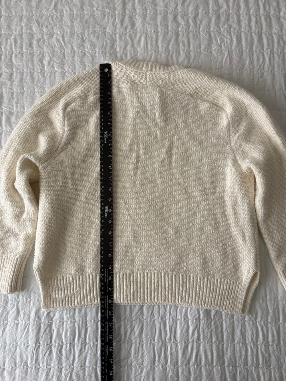 Abercrombie & Fitch Cream Crewneck Sweater - Picture 4 of 5